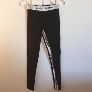 Paco Rabanne: Logo-Print Leggings